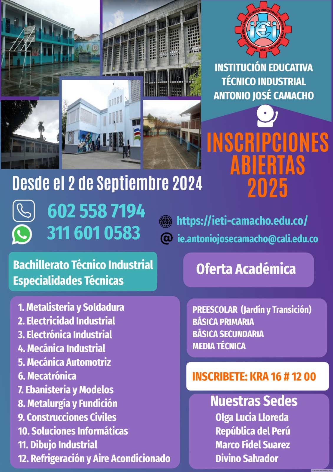 flyer inscripciones